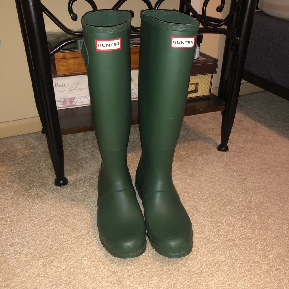 Matte Green Hunter Boots